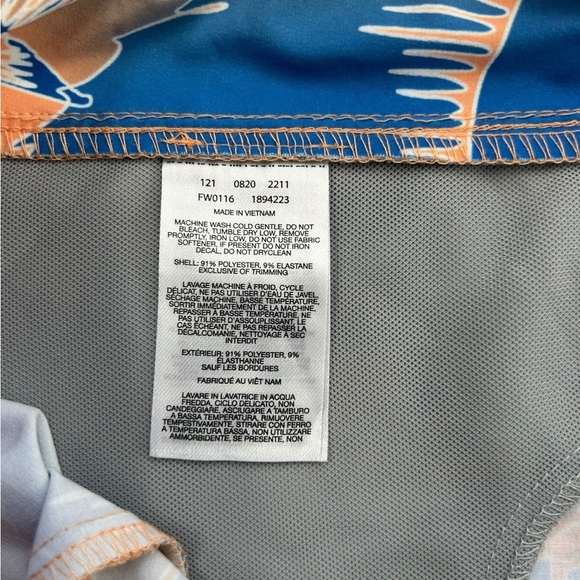 Columbia Women’s Board Shorts Size 1X Blue Orange Fish - Picture 4 of 4